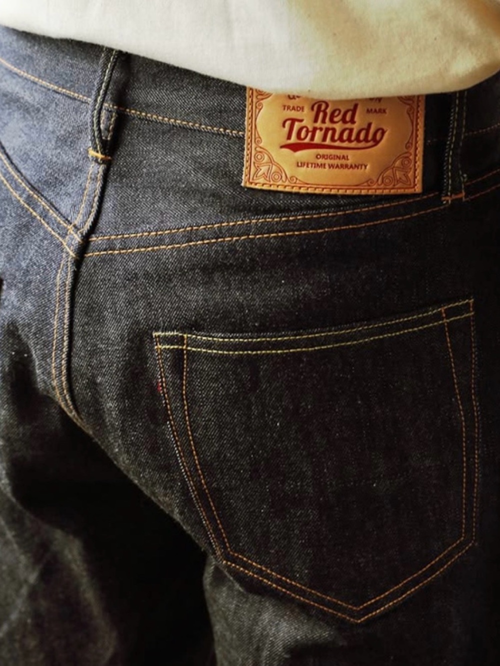 💙Red Tornado Selvedge Denim Straight Leg Jean Men’s Size 34x31”